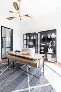 transitional design metal cabinets