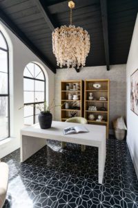 glam sophisticated office interior design in scottsdale