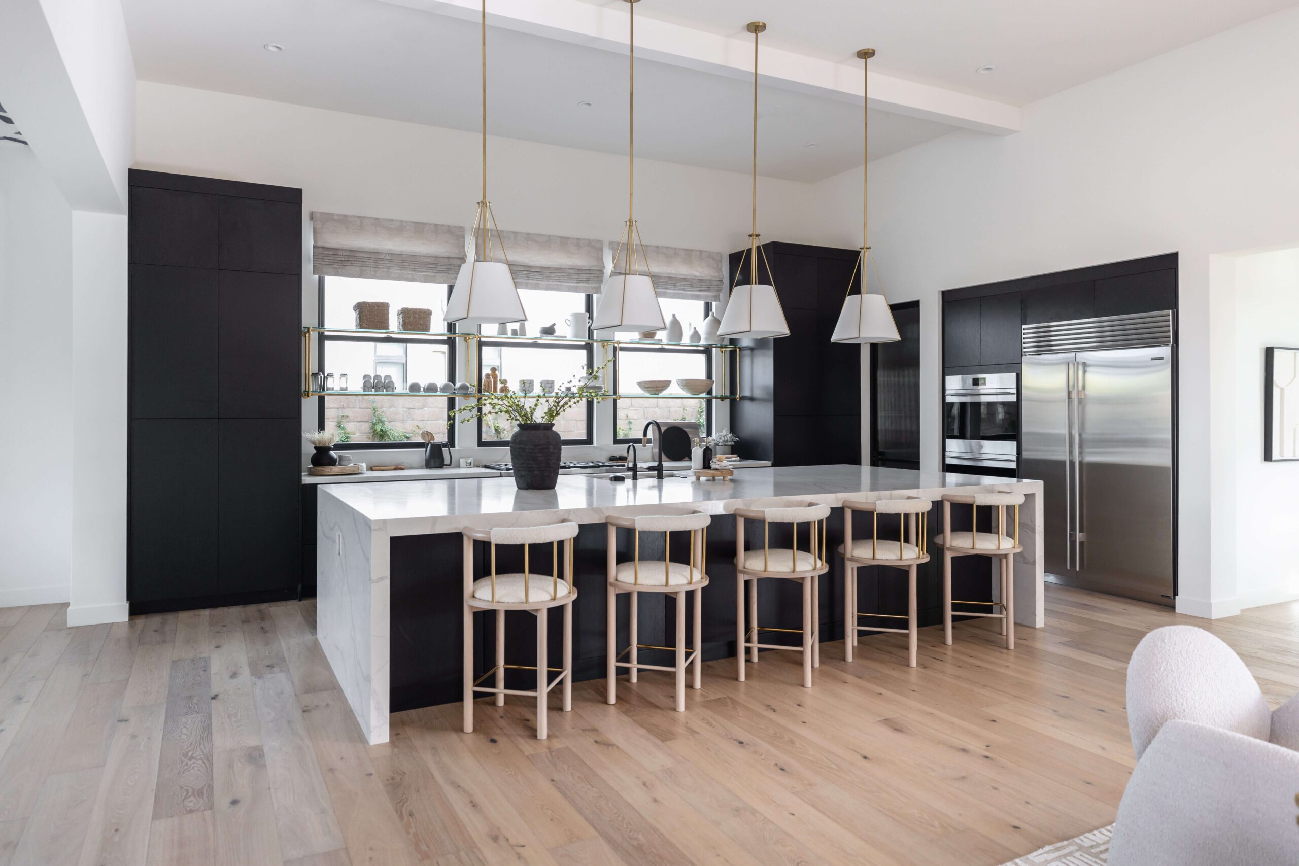 Kitchen remodel with white cabinets