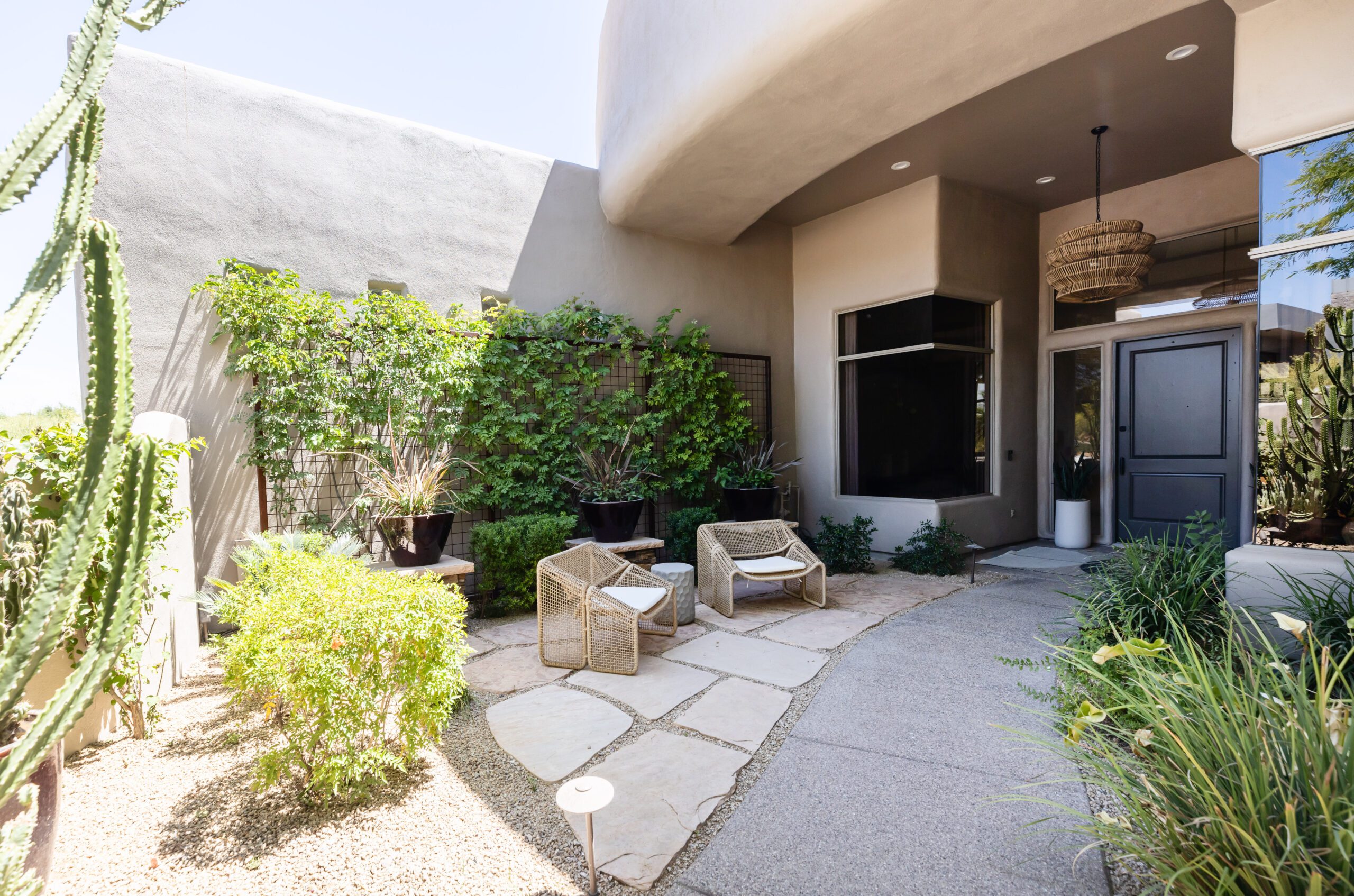 Renovated home entry in Old Town Scottsdale by Living with Lolo
