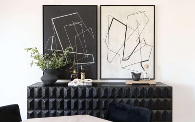 Living Room Decorating Ideas with Black Furniture​