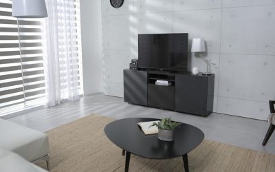 Living Room Decorating Ideas with Black Furniture​