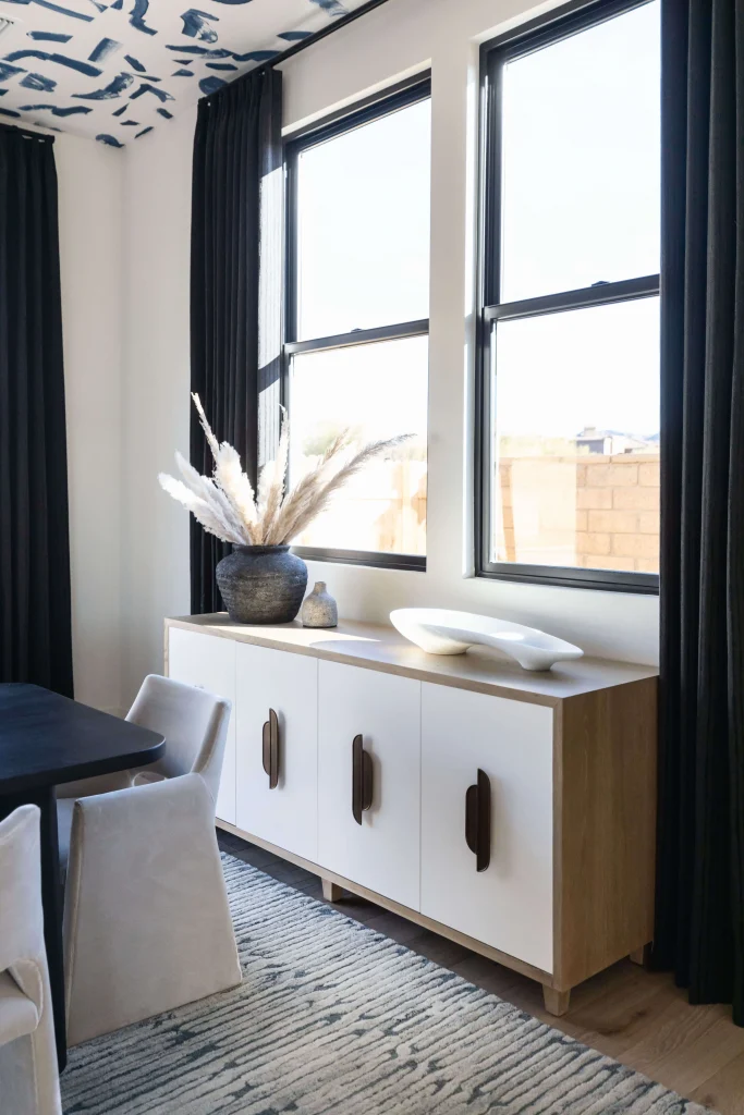 Dining room with sideboard and decor