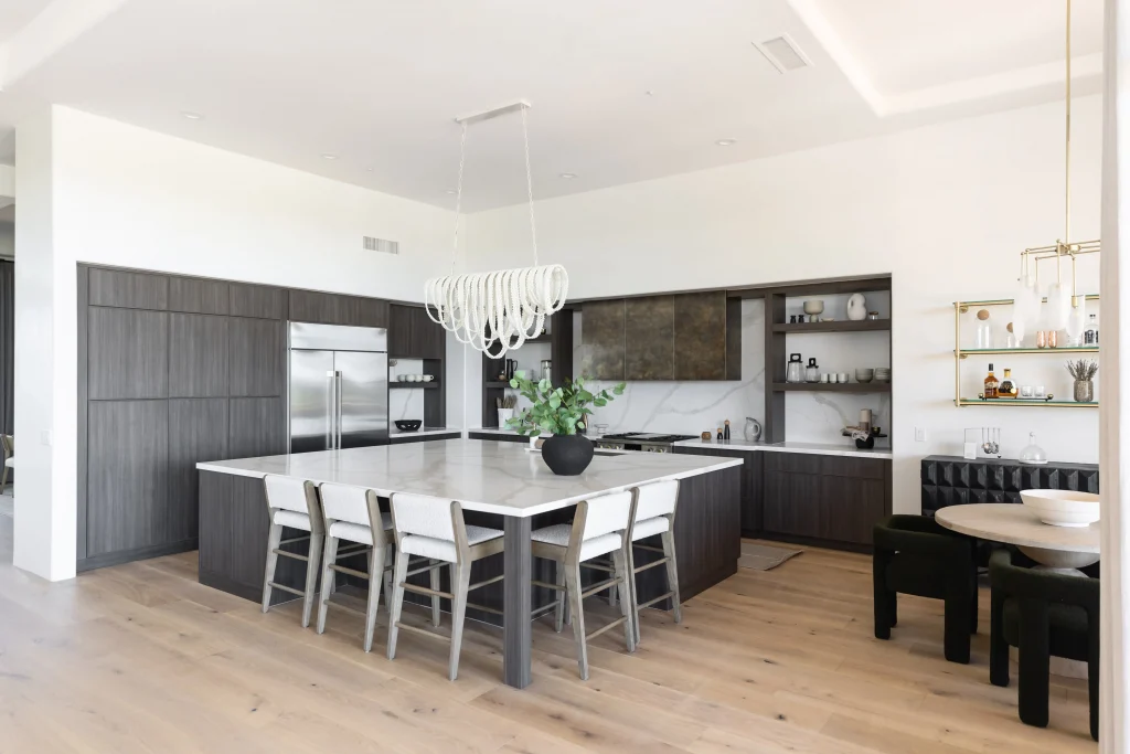 Modern kitchen with large island