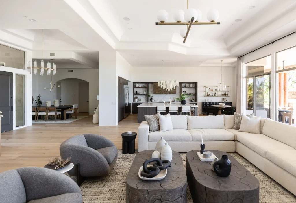 Spacious modern living room