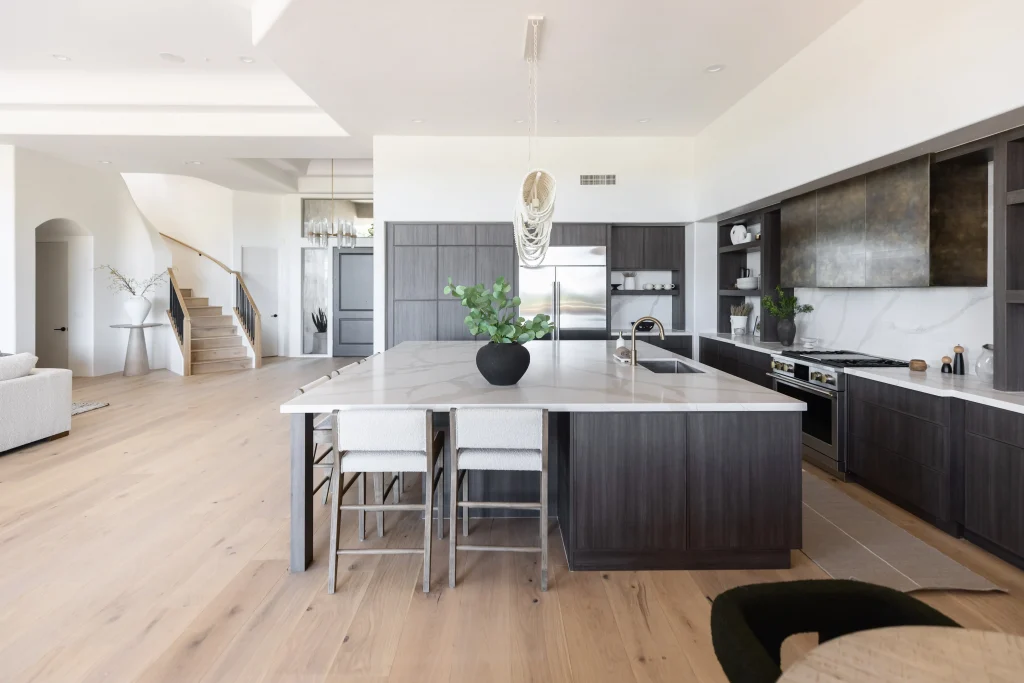 Modern kitchen with large island