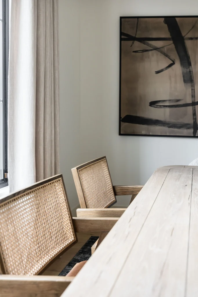 Modern kitchen with marble island and stove