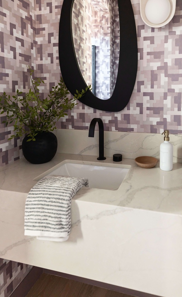 Modern Powder Room Mirror