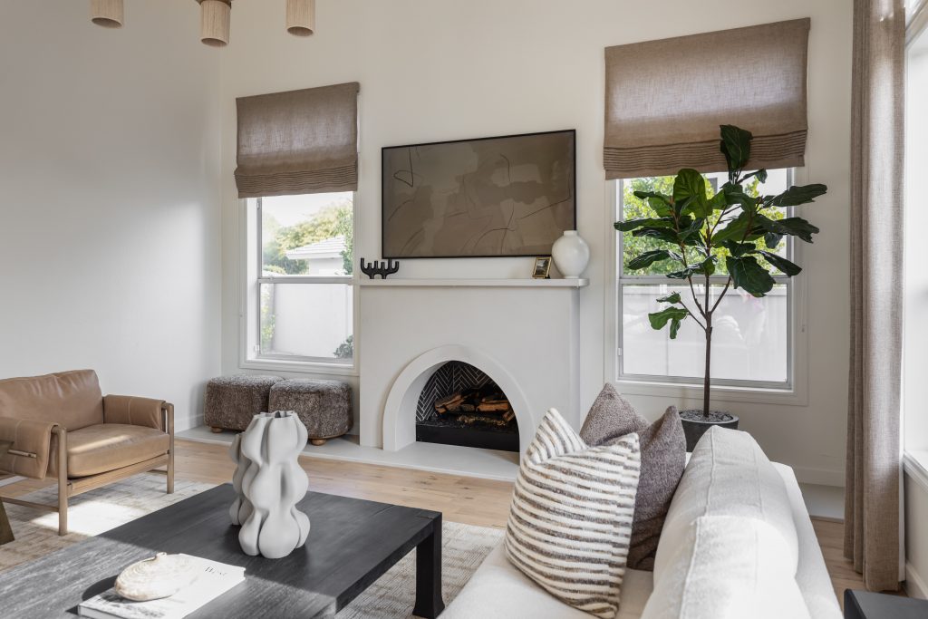 Transitional interior design living room Scottsdale Arizona by Living with Lolo