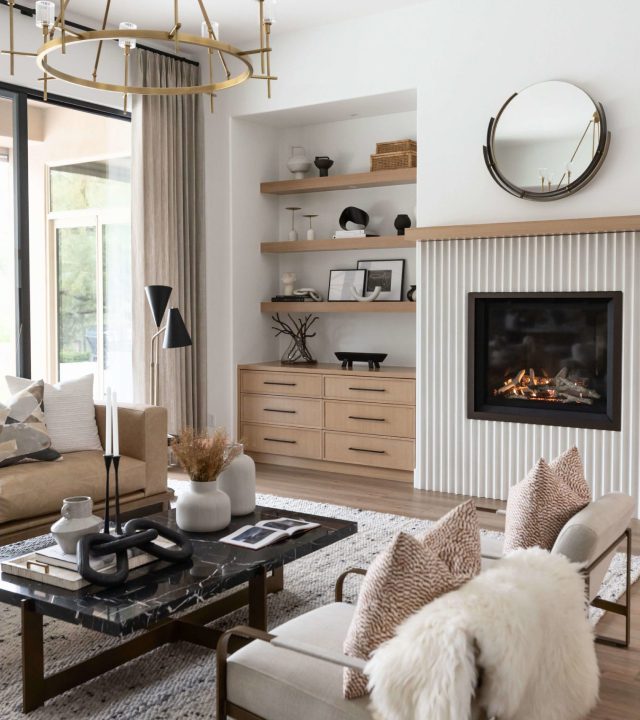 Luxury living room remodel Paradise Valley Arizona open plan design by Living with Lolo