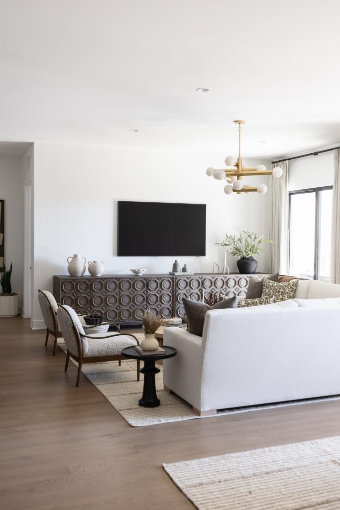 Transitional interior design living room Scottsdale Arizona by Living with Lolo