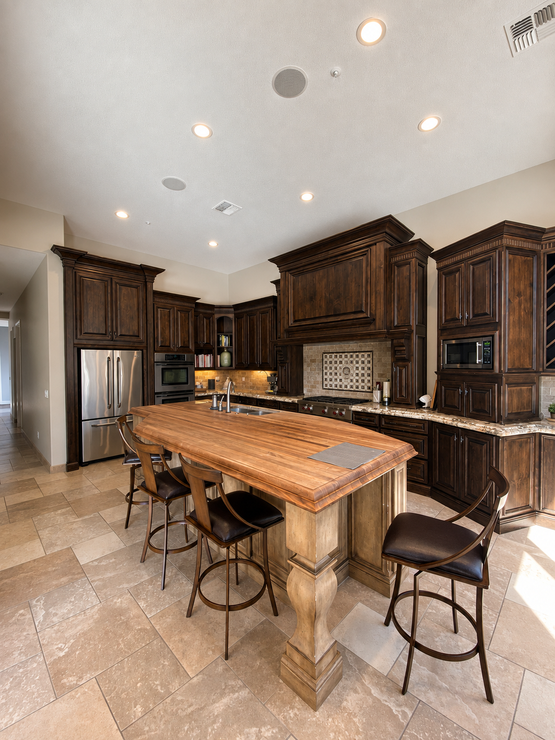 Before de-Tuscanize Scottsdale home kitchen remodel, Hidden Hills project, Living with Lolo.